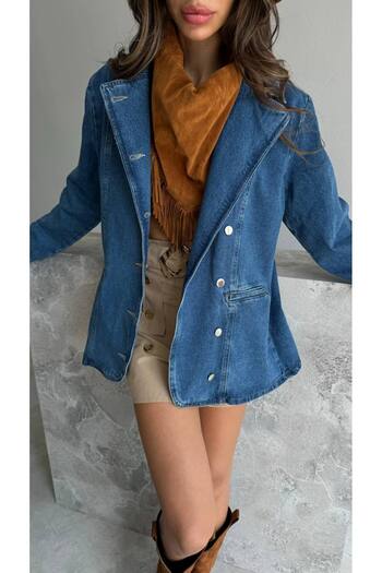 D'RECCY JACHETĂ BLAZER DIN PENTRU FEMEI PREMIUM