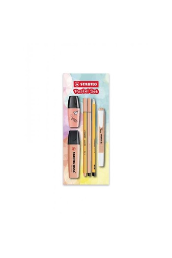 Stabilo Single Color Pastel Set of 6 Orange New