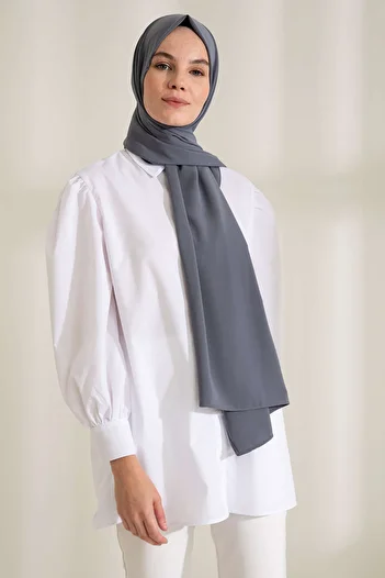 PURESCARFS Anthracite Medina Silk Shawl