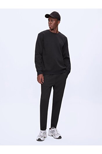 Ltb O-Neck Long Sleeve Black Sweatshirt