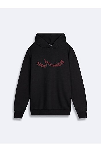 Ltb Hooded Regular Black Sweatshirt