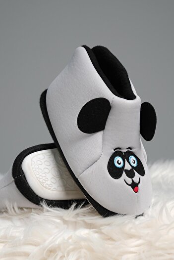 Oksit Character Embroidered Non-Slip Sole Thermal Heat Nursery Home School Shoes Baby Kids Slippers Home Boots