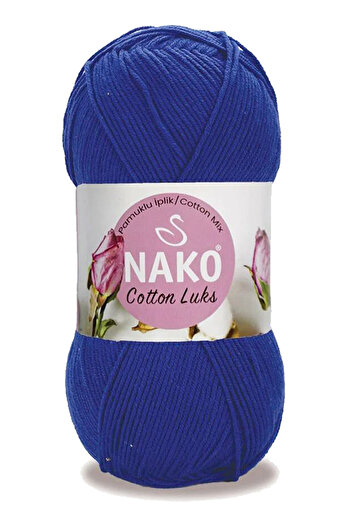 NAKO 5 Pieces Cotton Luxury - Vest, Tunic, Sweater, Blouse and Cardigan String Wool Saks Blue 97561