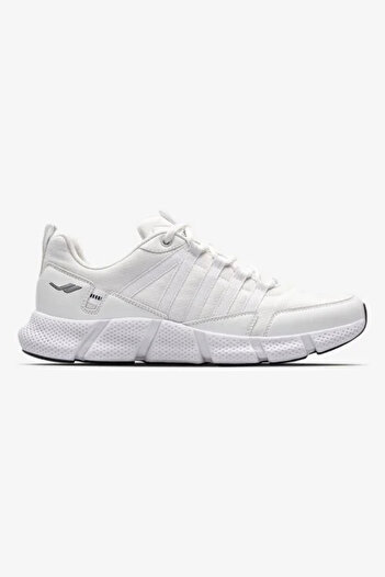 Lescon Flex Odeon 3 White Men's Sports Shoes - Light Sole and Lace-Up Comfort