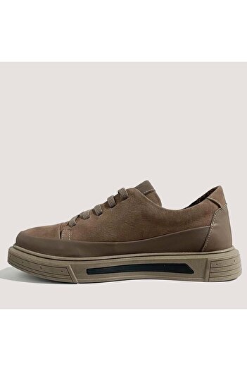 Mammamia Γυναικεία δερμάτινα παπούτσια casual 3250 - Mink - 38