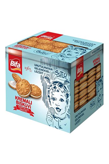 Bifa Nostalji Sütlü Kremalı Sandviç Bisküvi 1080 gr