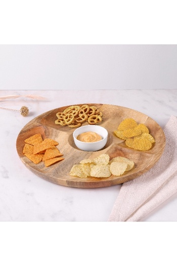 Home Box Albero Chip and Dip Platter - 35x35x2.5 cm