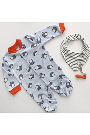 Necix's Cartoon Penguin Figured Jumpsuit