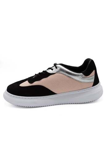 7ADIMDAAŞK Kadın Deri Ve Tekstil Sneaker Ayakkabı 082Y24K11604