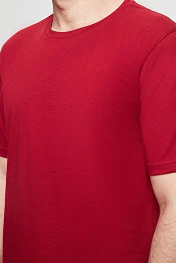 Twn Bordo %100 Pamuklu Kısa Kollu 2'li Pijama Takimi