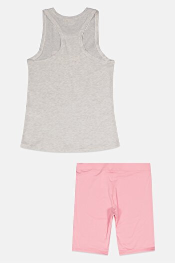 Puma Kids Girl Sportswear Fit Brand Logo Top And Bottom Set, White
