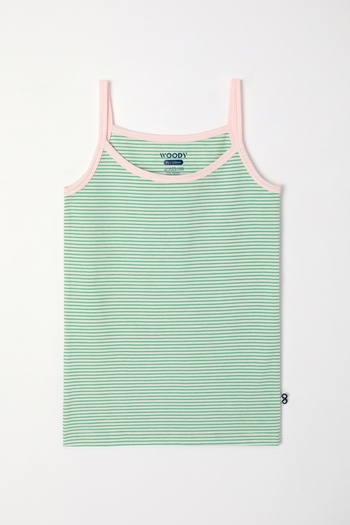 Woody 2-8 Years Girl's Athlete-Veg - 912-Striped Green