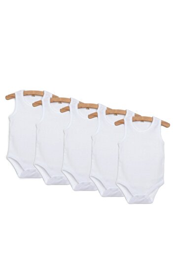 For My Baby White Unisex 5-Piece Athlete Body Set