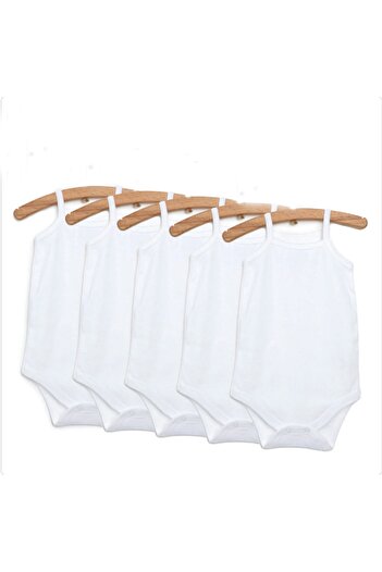 For My Baby 5-Piece White Unisex Body - with Rope Strap