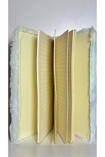Bonjour Sanrio Plush Furry Figured Fruity Embossed Soft Squishy Lined Notebook