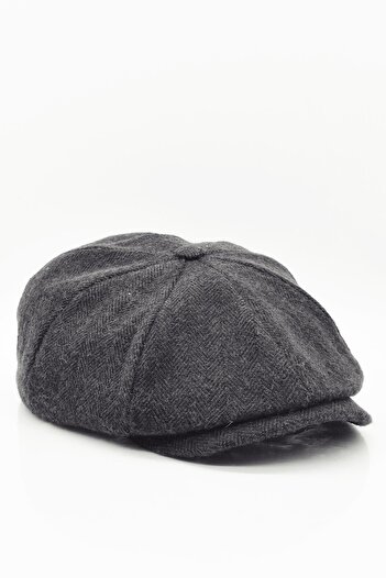 Külah Чоловіча вовняна зимова шапка Harris English Cap-Antracite
