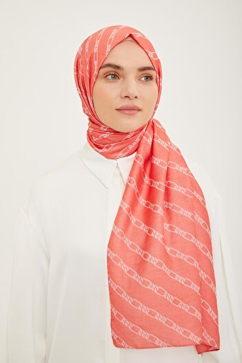 Armine Trend Pure Lina Pomegranate Flower Chain Pattern Shawl 16-23036
