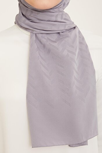 Armine Trend J.capri Light Ice Blue Patterned Shawl 1-358