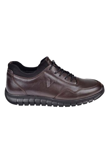 pullman Voyager Genuine Leather Rubber Laced Men's Shoes Voy-5470 Brown
