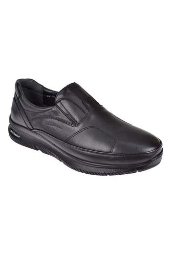 Forelli Genuine Leather Comfort Men's Shoes For-Halluks Black