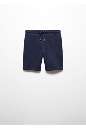 MANGO Kids Tkané bavlněné bermudy