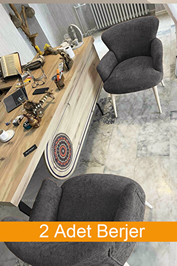 LOVİSSE HOME Nest Buklet Berjer, Ofis, Salon, Güzellik Merkezi, Büro, Misafir, Bekleme Koltuğu,sandalyei puf