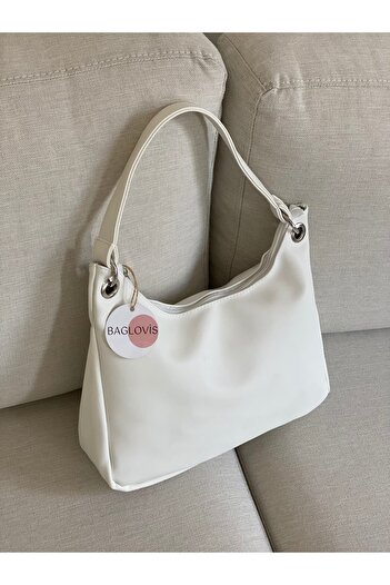 BAGLOVİS RING DETAIL LINED SHIRT SHOULDER BAG