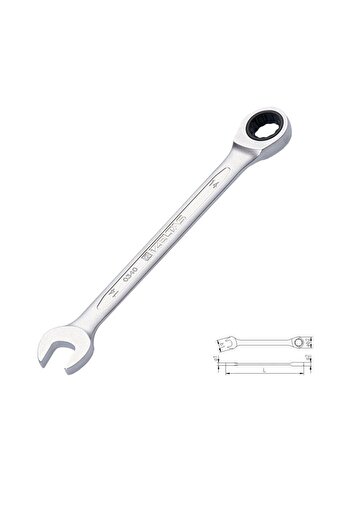 kapsulavm İzeltaş 0340 Ratchet Combined Wrench 15 mm
