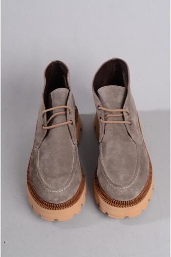 SEÇ KUNDURA GENUINE SELECT 407 Δερμάτινες Γυναικείες Μπότες Eva Sole - Mink Suede