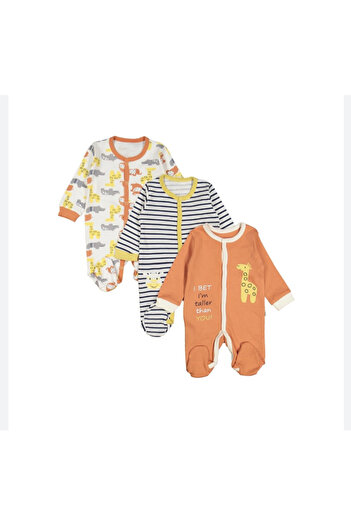 Necix's Giraffe Triple Single Size Triple Jumpsuit