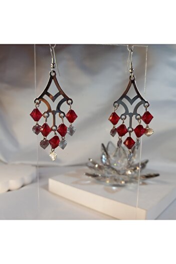 Crystal Atelier Coquette Fairycore Aesthetic - Crystal Bead Chandelier Gift Earrings, Dangle and Soft Vibes
