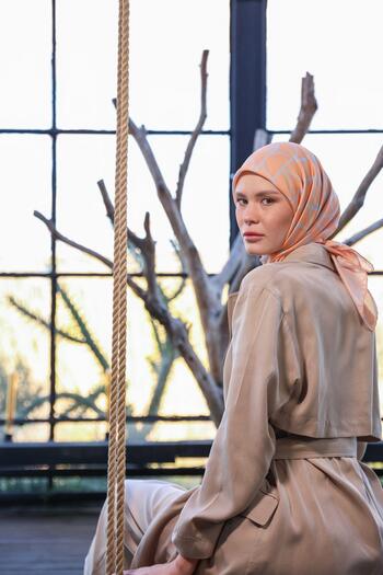 İpekhan Boheme Collection Soft Scarf Salmon 1175-11
