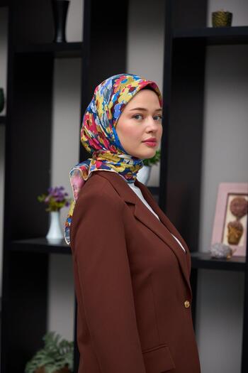 İpekhan Harmony Collection - Soft Red Mustard Scarf 1179-12