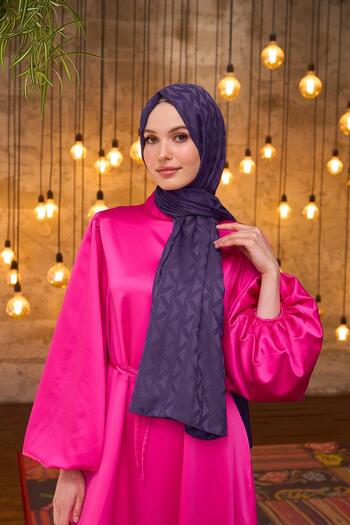 İpekhan Silky Jacquard Purple 9014-09 - Summer Sparkle Collection