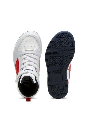 Puma Rebound V6 Mid AC+ PS 393832 Ορθοπεδικά Παιδικά Αθλητικά Παπούτσια ΓΚΡΙ