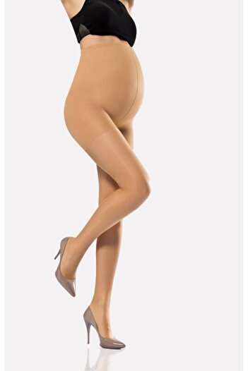 NBB Women's Nude Colored Abdominal Paneled Pregnant Thin Pantyhose