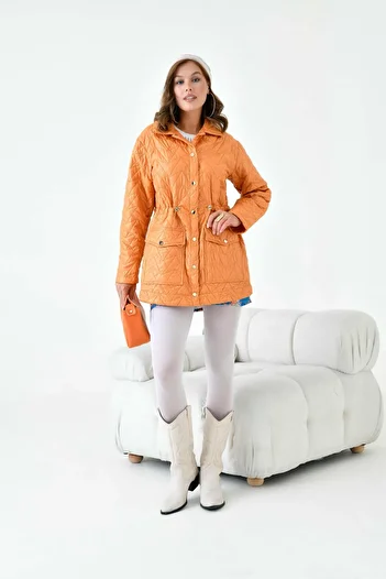 FTZ WOMEN Mustard Quilted Women's Cap 30628