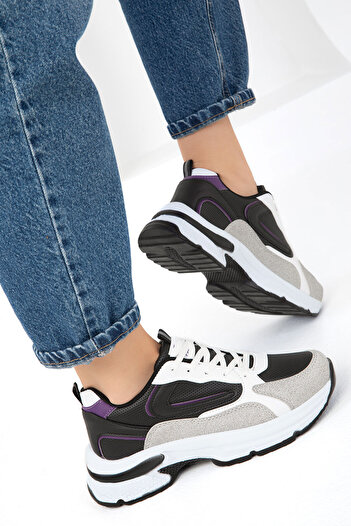 SOHO Women's Sneaker 19686 - Ice Black Purple