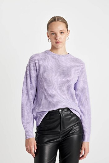 DeFacto Crew Neck Thessaloniki Knitwear Sweater - Regular Fit H6905Az24Wn
