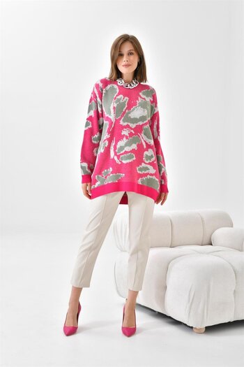 FTZ WOMEN Women's Knitwear Tunic Fuchsia 20573