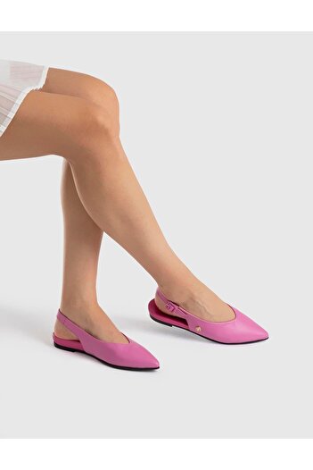 İLVİ Tiarni Hakiki Deri Kadın Pembe Sandalet