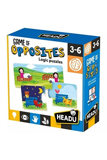 Headu 3-6 Years Old Opposites Learning Puzzle Game