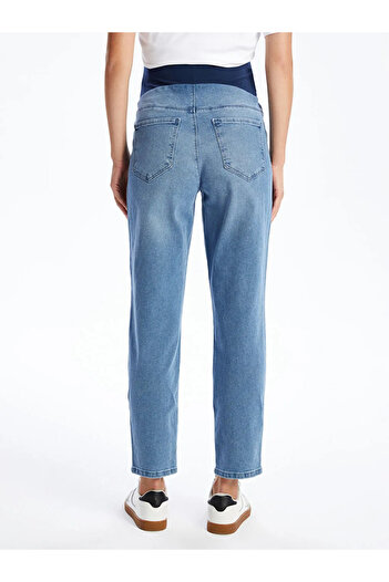 LC Waikiki LCWAIKIKI Maternity Karın Panelli Slim Mom Yırtık Detaylı Hamile Jean Pantolon