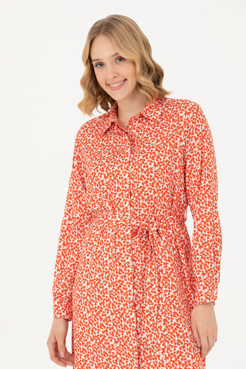 U.S. Polo Assn. Women's Orange Woven Dress 50279890 -Vr181