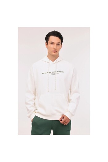 lumberjack Filaz Men's White Hooded Hoodie