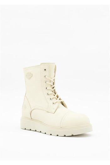 Harley Davidson Γυναικείες γνήσιες δερμάτινες μπότες Tums New Beige