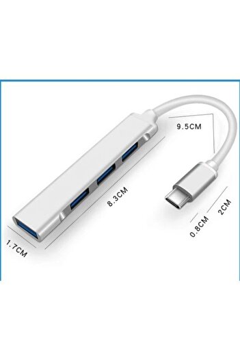Daytona C-809 TYPE-C =--4 USB 3.0 HUB ADAPTÖR,5Gbps