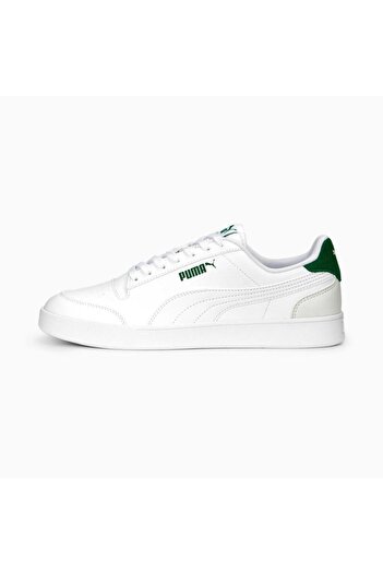 Puma 309668 25 Shuffle Ανδρικά Αθλητικά Παπούτσια Λευκό-Πράσινο