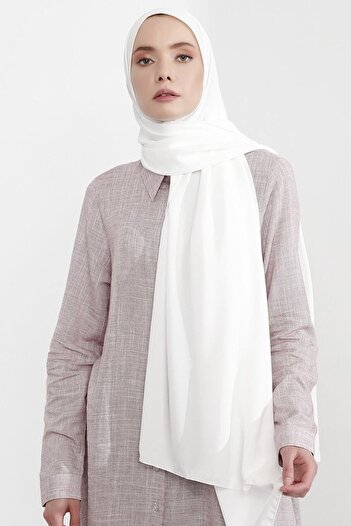 Belifanti Collection Medina Silk Shawl White
