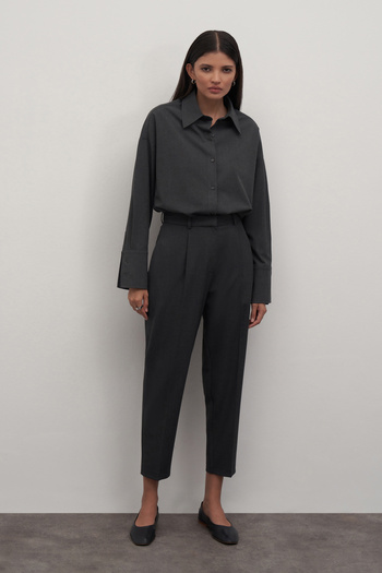 mathilda store Anthracite Private Edition Carrot Trousers